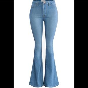 🔴 Women’s High Waisted Denim Bell Bottoms